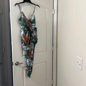 Multi colorful tropical dress